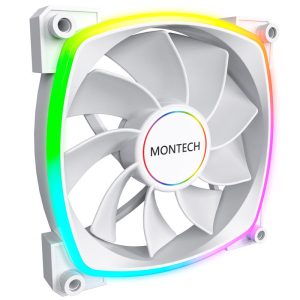 Montech RX140 PWM ARGB reverse fan - 140mm, white