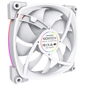 Montech RX140 PWM ARGB reverse fan - 140mm, white