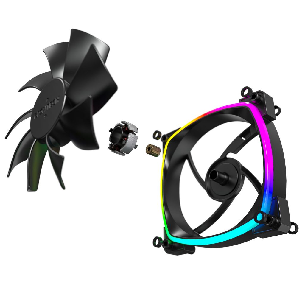 Montech AX120 PWM ARGB fan, 3-pack, black - 120mm