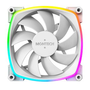 Montech AX120 PWM ARGB fan, 3-pack, white - 120mm