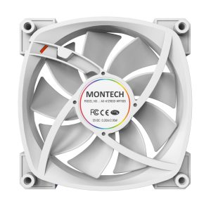 Montech AX120 PWM ARGB fan, 3-pack, white - 120mm