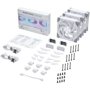 PHANTEKS D30 PWM Regular Airflow D-RGB fan, Triple Pack - 120mm, white : image 10