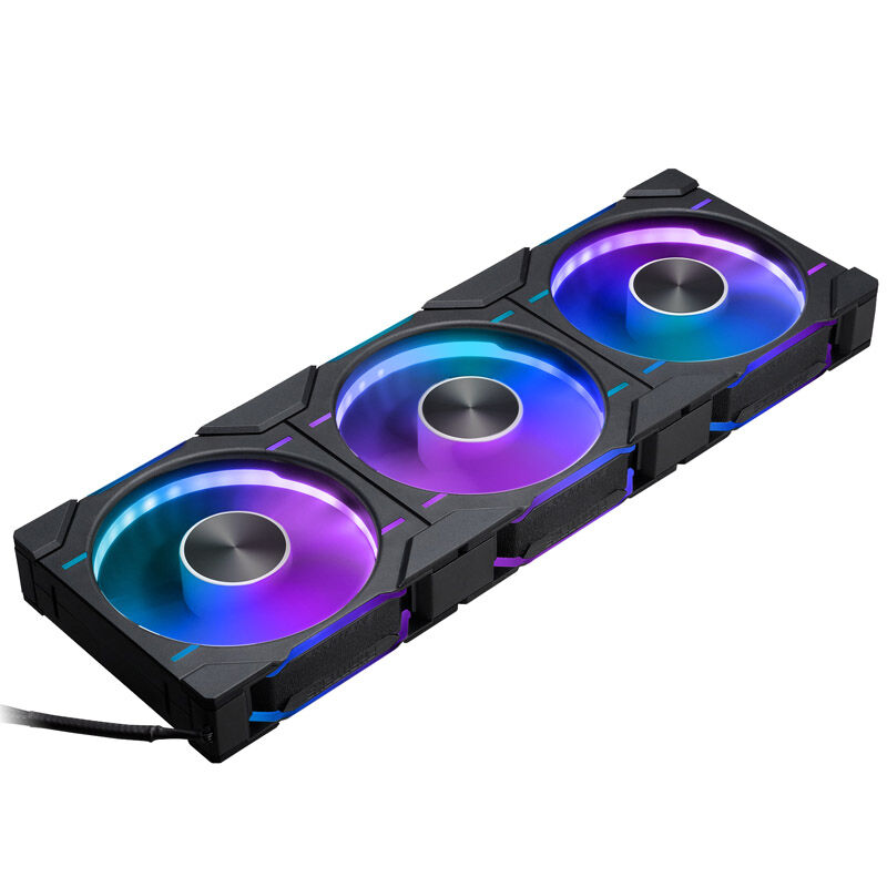 PHANTEKS D30 PWM Reverse Airflow D-RGB fan, triple pack - 120mm, black : image 1