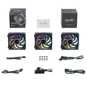 Seasonic MagFlow 1225 ARGB PWM fan - 120mm, kit of 3 : image 8