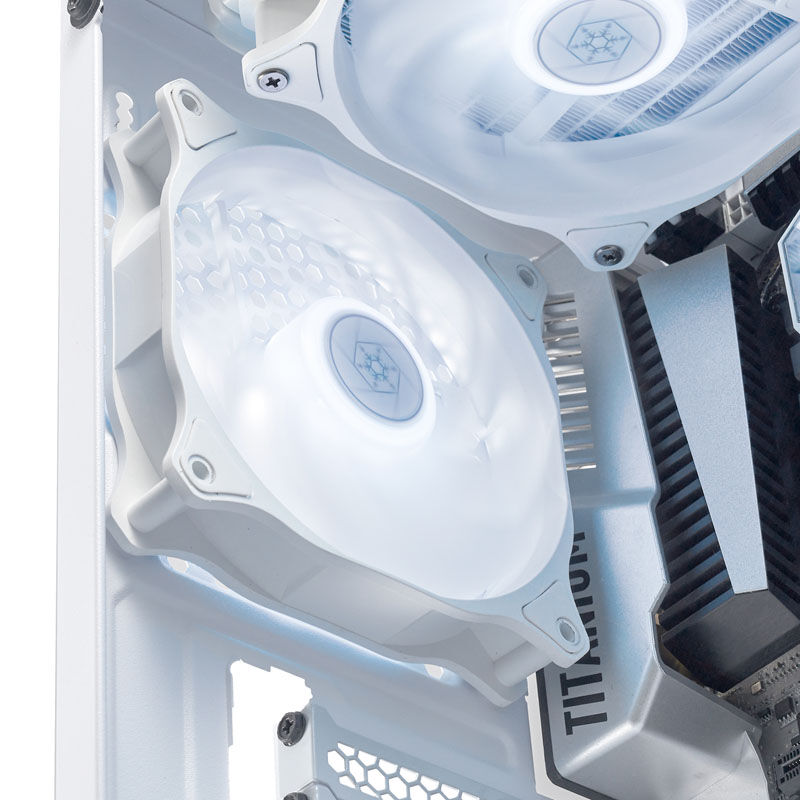 Silverstone Air Blazer 120RW fan, ARGB - 120mm, white