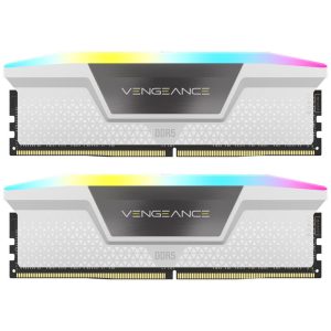 Corsair Vengeance RGB, DDR5-6200, CL36 - 32GB Dual Kit, White