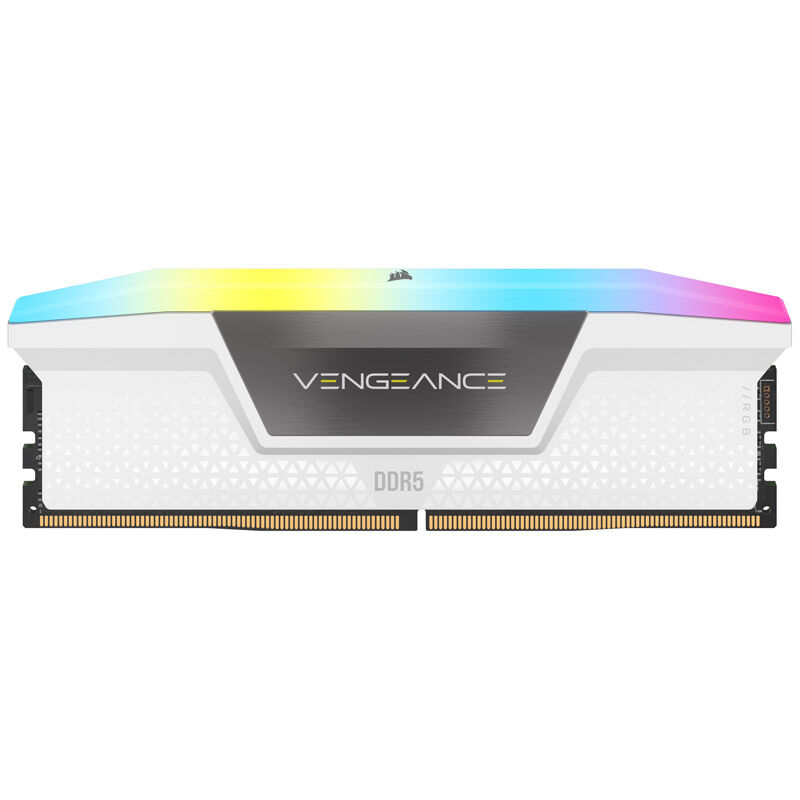 Corsair Vengeance RGB, DDR5-6200, CL36 - 32GB Dual Kit, White