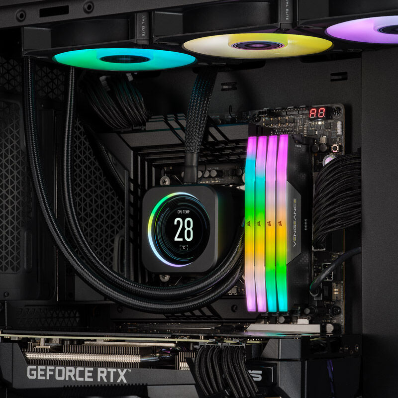 Corsair Vengeance RGB, DDR5-6000, CL36, XMP 3.0 - 32GB dual kit, black