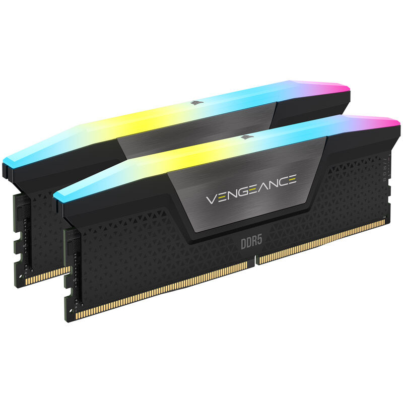Corsair Vengeance RGB, DDR5-6000, CL36, XMP 3.0 - 32GB dual kit, black