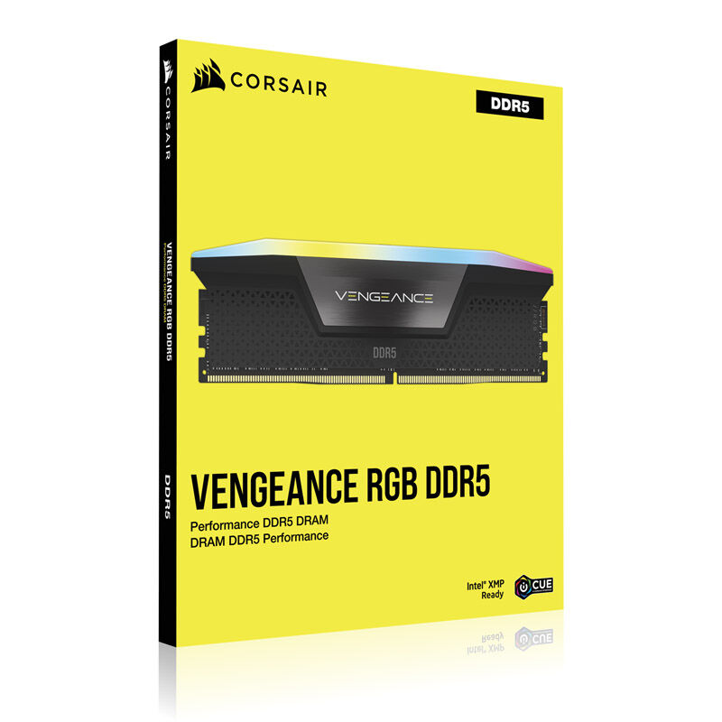 corsair Vengeance RGB, DDR5-6000, CL30, XMP 3.0 - 32GB dual kit, black