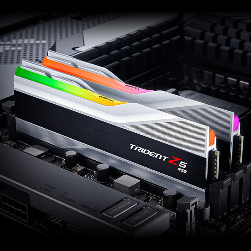 G.Skill Trident Z5 RGB, DDR5-6000, CL32, XMP 3.0 - 64GB Dual Kit, Silver