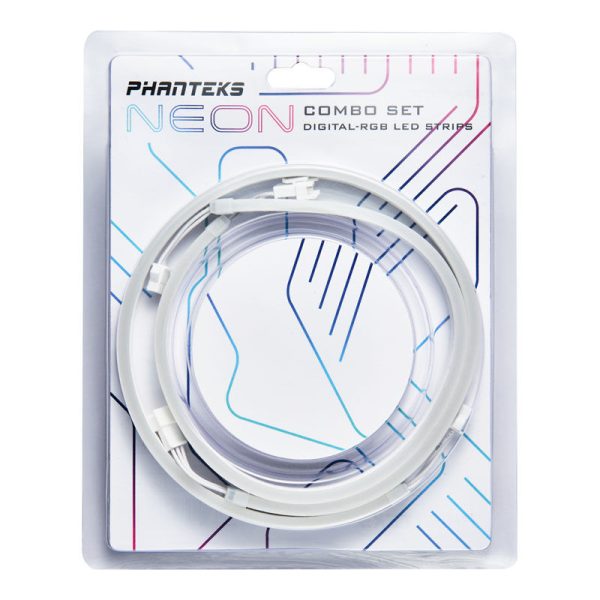 PHANTEKS Neon digital RGB LED strip, combo set, 40 cm (2 pieces) – white