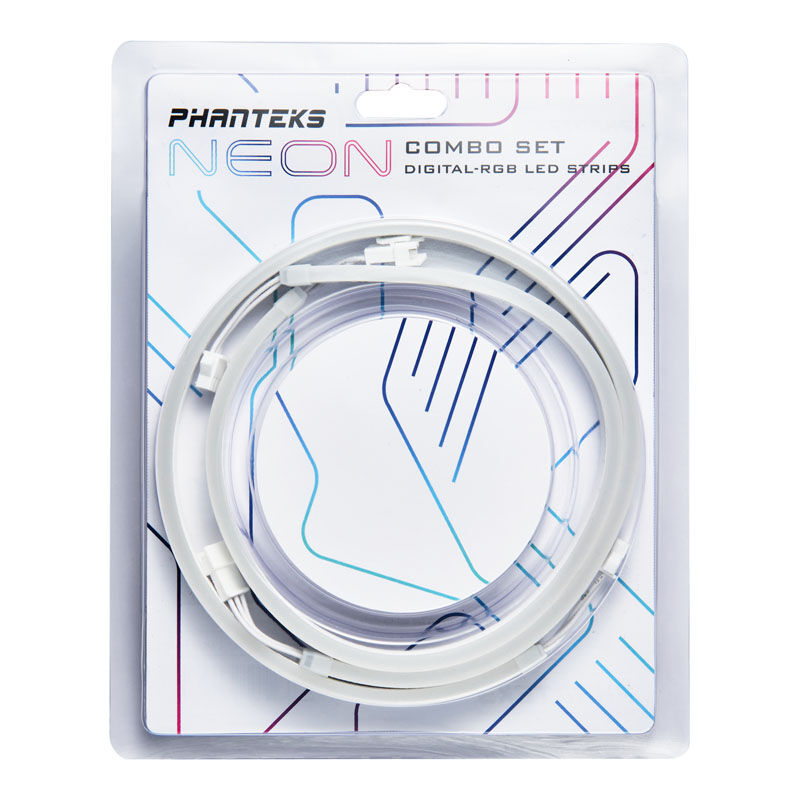 PHANTEKS Neon digital RGB LED strip, combo set, 40 cm (2 pieces) - white