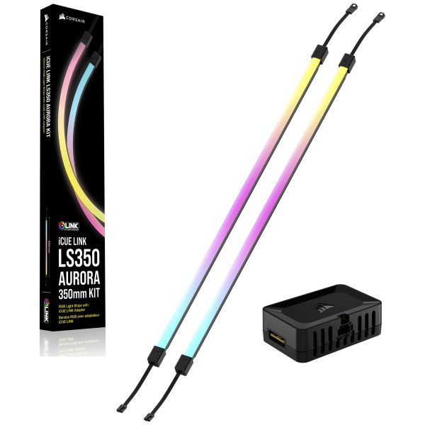 Corsair iCUE LINK LS350 Aurora RGB Light Strips – 350mm Kit