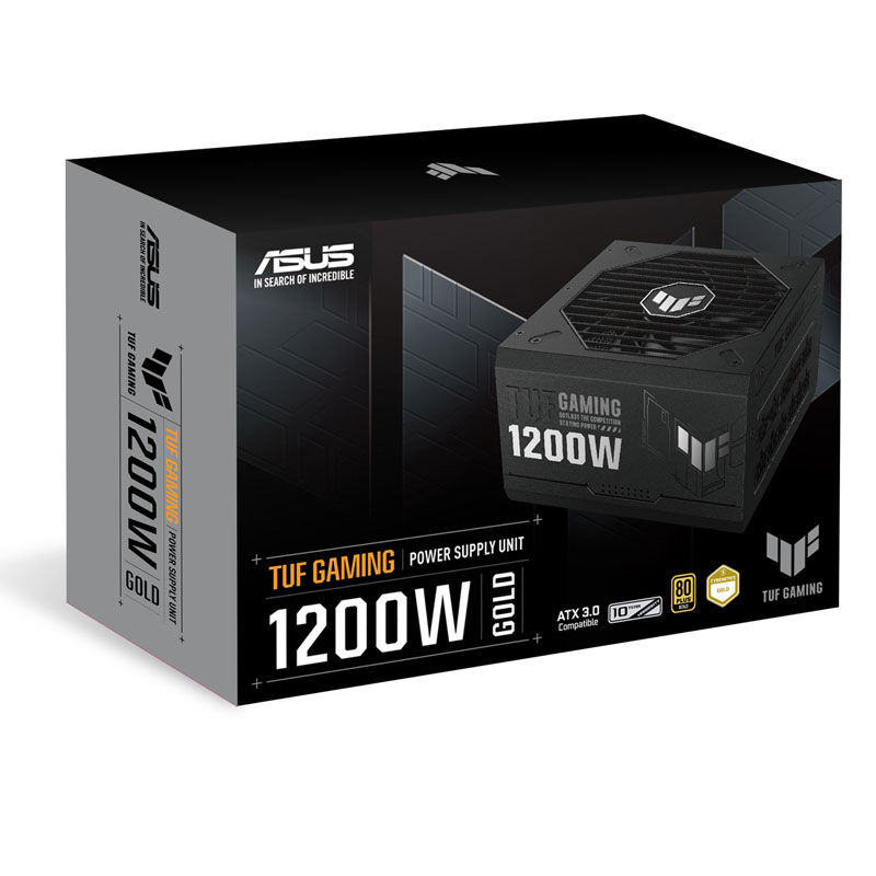 ASUS TUF Gaming 1200W Gold 80 PLUS Gold power supply, modular - 1200 watts