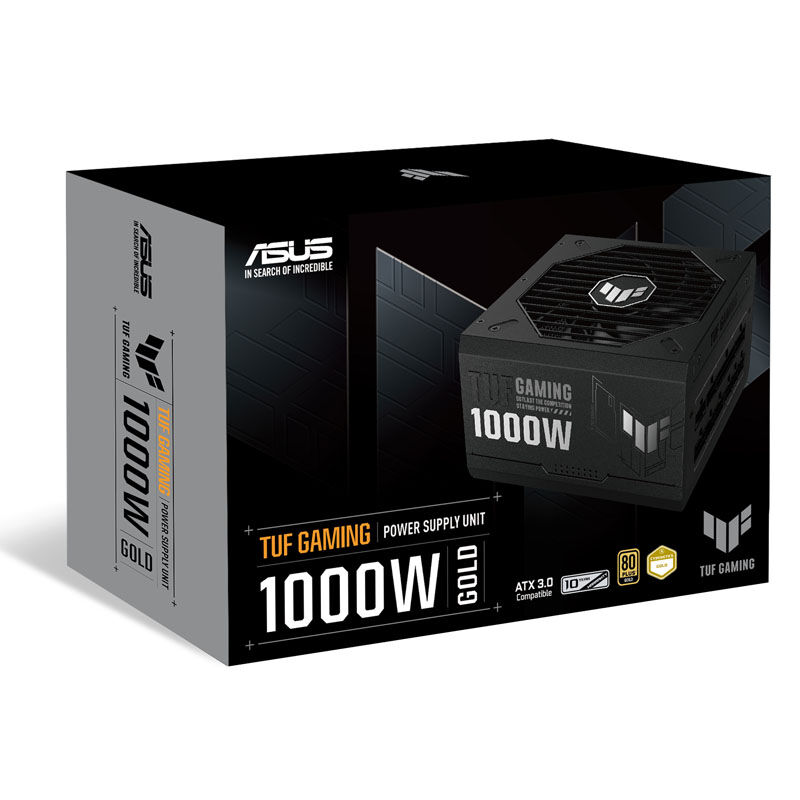 ASUS TUF Gaming 1000W Gold 80 PLUS Gold power supply, modular - 1000 watts