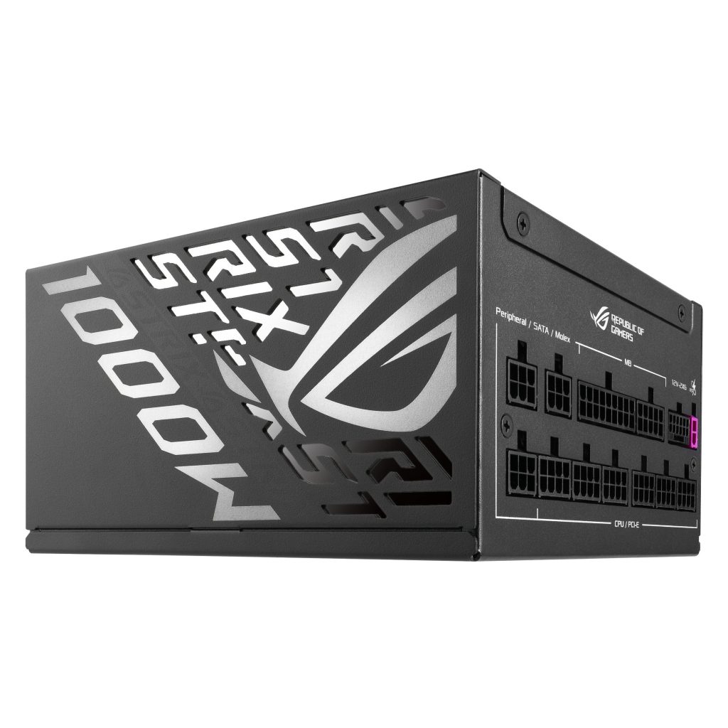 ASUS ROG Strix 1000 Platinum power supply, 80 PLUS Platinum, modular, PCIe 5.1 - 1,000 watts