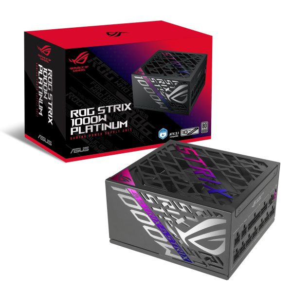 ASUS ROG Strix 1000 Platinum power supply, 80 PLUS Platinum, modular, PCIe 5.1 – 1,000 watts