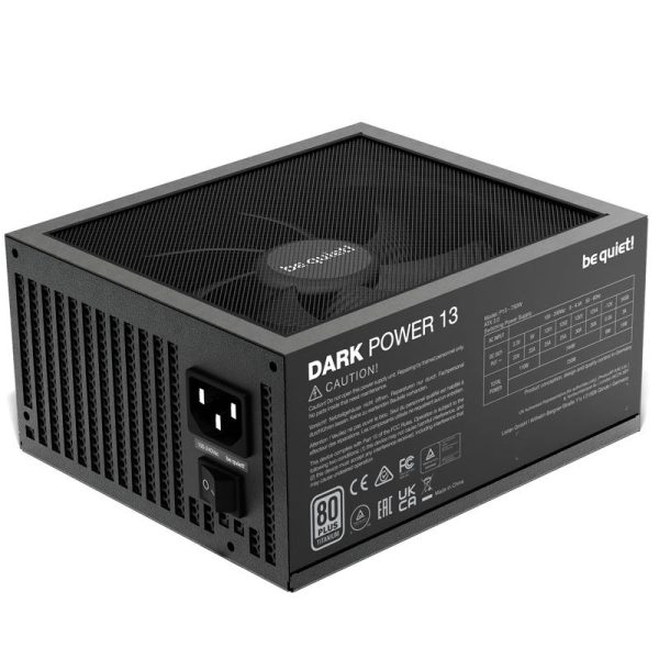 be quiet! Dark Power 13 power supply 80 PLUS Titanium, ATX 3.0, PCIe 5.0 – 750 watts
