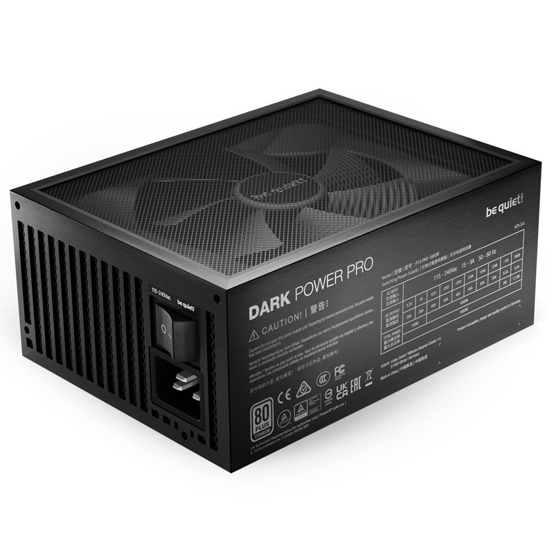 be quiet! Dark Power Pro 13 power supply 80 PLUS Titanium, ATX 3.0, PCIe 5.0 - 1600 watts : image 2