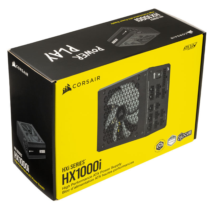 corsair HXi Series (2023) HX1000i power supply 80 PLUS Platinum, modular - 1000 Watt, black