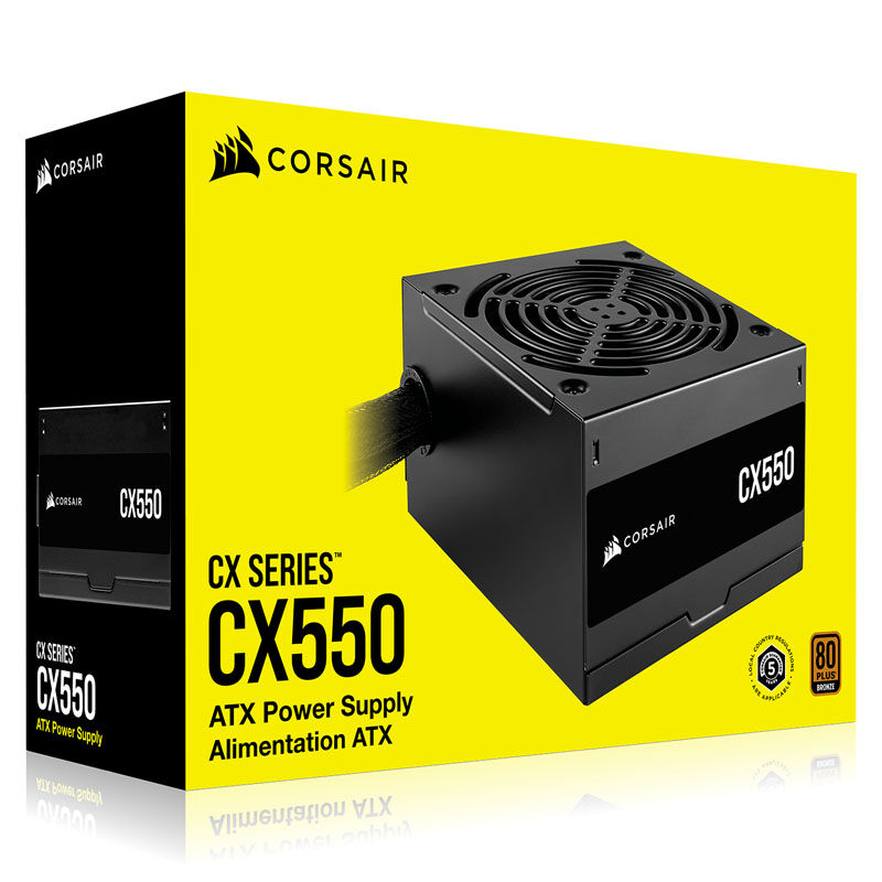 Corsair CX Series CX550 power supply 80 PLUS Bronze - 550 Watt