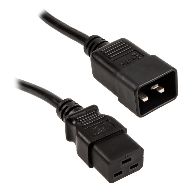Kolink premium cold device cable extension C20 to C19 - 1.8m