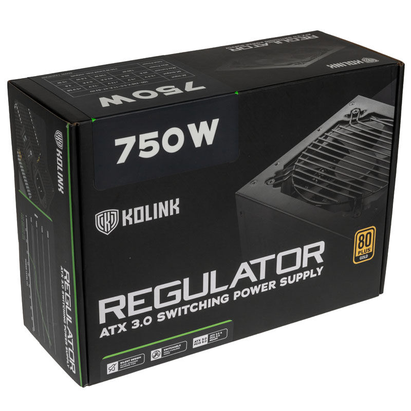 Kolink Regulator 80 PLUS Gold power supply, ATX 3.0, PCIe 5.0, modular - 750 watts