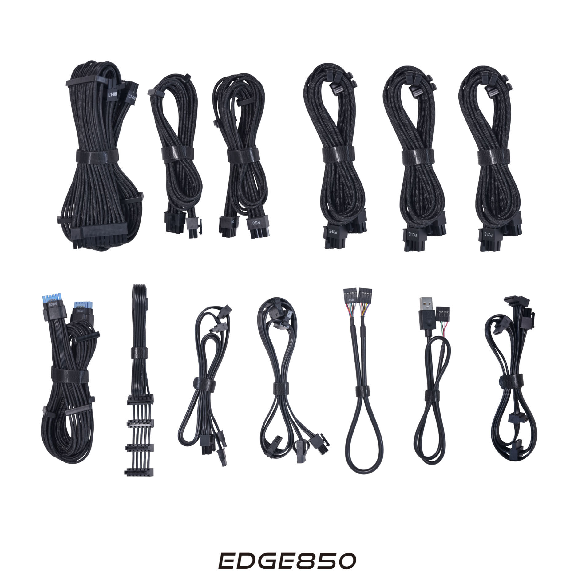 Lian Li EDGE EG0850 80 PLUS Platinum power supply, PCIe 5.1, ATX 3.1 - 850 Watt, black