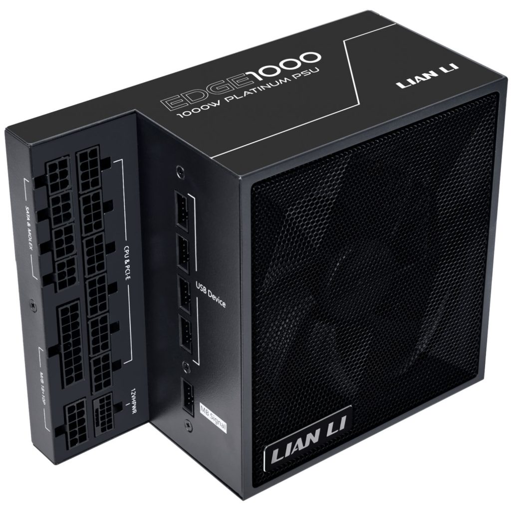 Lian Li EDGE EG1000 80 PLUS Platinum power supply, PCIe 5.1, ATX 3.1 - 1000 Watt, black : image 1