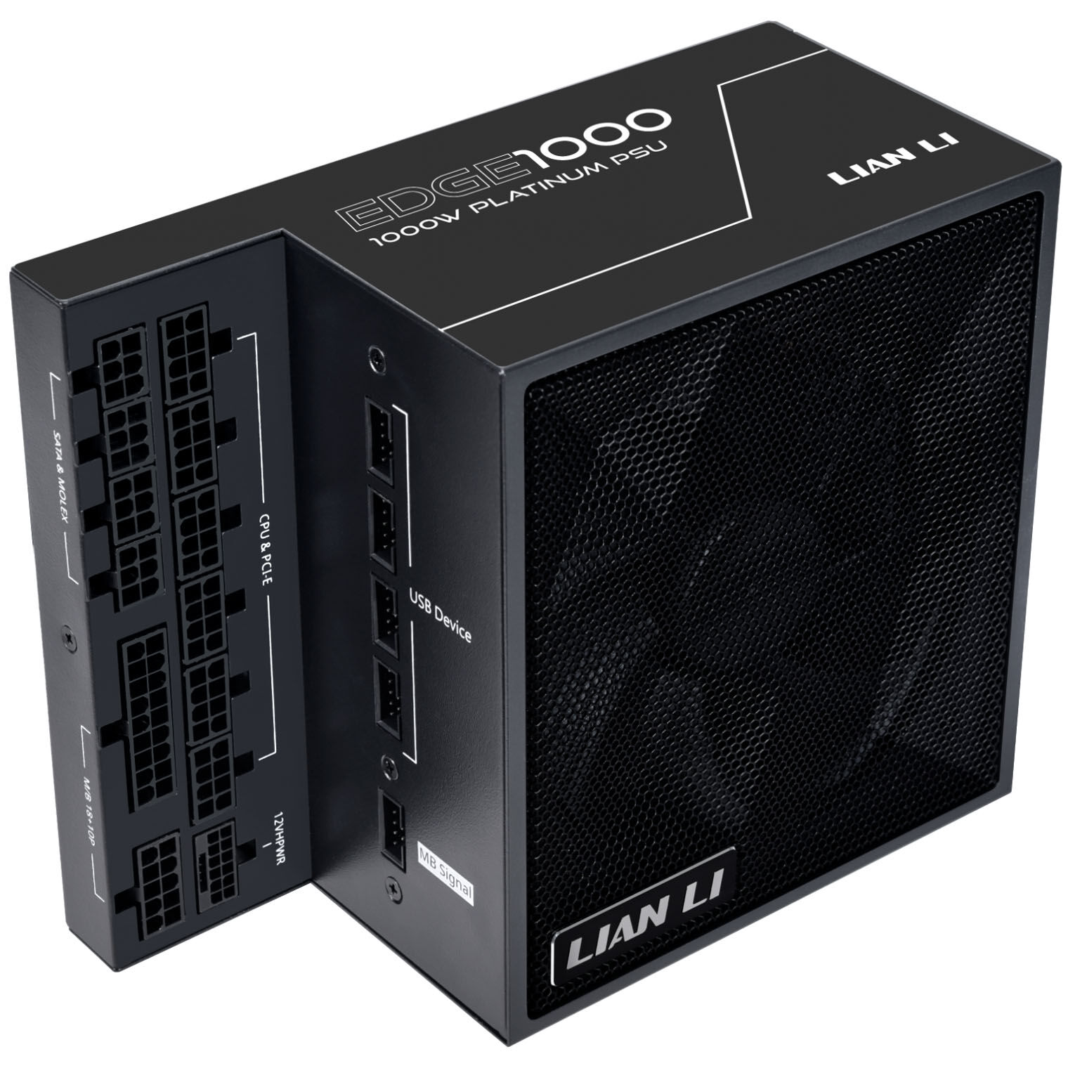 Lian Li EDGE EG1000 80 PLUS Platinum power supply, PCIe 5.1, ATX 3.1 - 1000 Watt, black : image 1