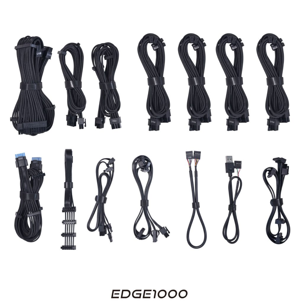 Lian Li EDGE EG1000 80 PLUS Platinum power supply, PCIe 5.1, ATX 3.1 - 1000 Watt, black : image 10