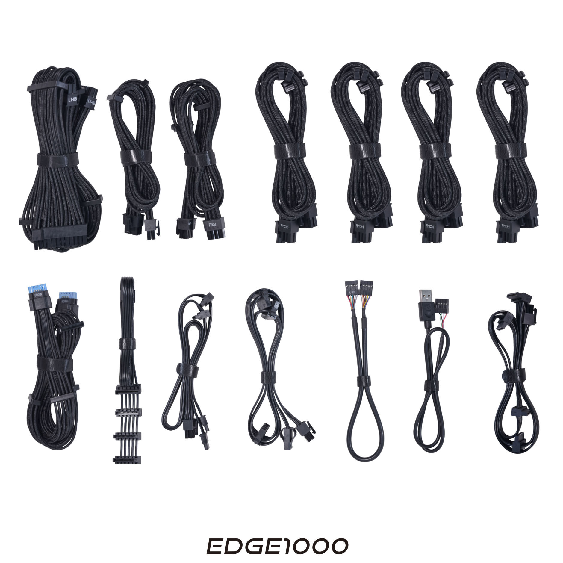 Lian Li EDGE EG1000 80 PLUS Platinum power supply, PCIe 5.1, ATX 3.1 - 1000 Watt, black : image 10