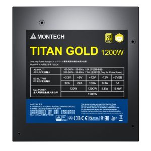 Montech Titan Gold 1200W - 80 PLUS and Cybenetics Gold, modular, PCIe 5.0 - 1200 watts