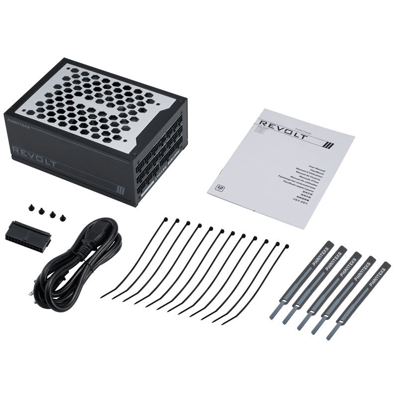 PHANTEKS Revolt 1600W Titanium, ATX 3.0, PCIe 5.0, fully modular - 1600 watts, black : image 10