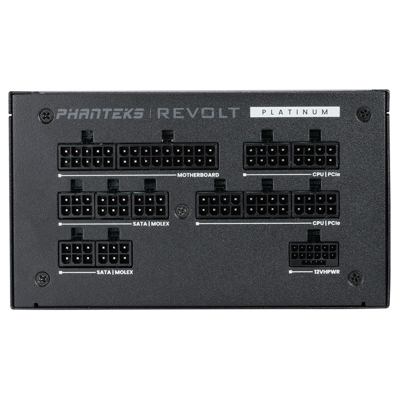 PHANTEKS Revolt 1000W Platinum, ATX 3.0, PCIe 5.0, fully modular - 1000 watts, black