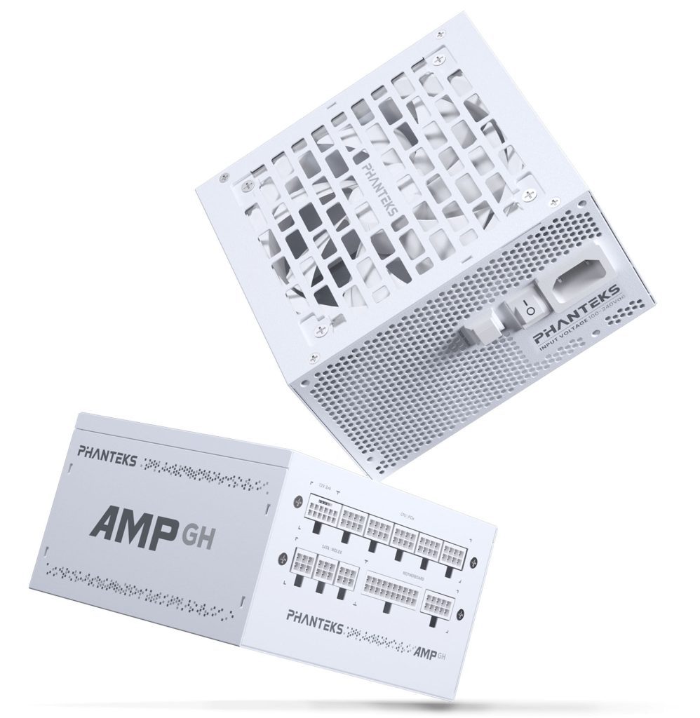 Phanteks AMP GH 750W 80 PLUS Gold power supply, PCIe 5.1, ATX 3.1 - 750 Watt, white