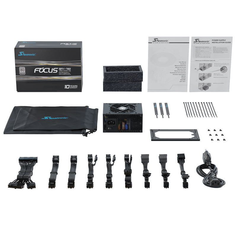 Seasonic Focus SPX 80 PLUS Platinum power supply, modular - 750 watts