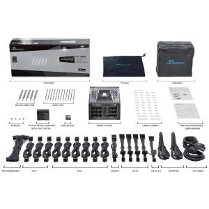 Seasonic Prime TX-1600, 80 PLUS Titanium power supply, modular, ATX 3.0, PCIe 5.0 - 1600 Watt