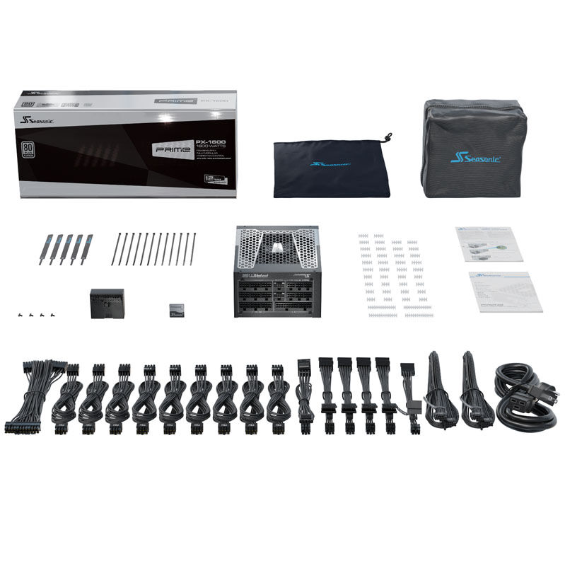Seasonic Prime PX-1600, 80 PLUS Platinum power supply, modular, ATX 3.0, PCIe 5.0 - 1600 Watt