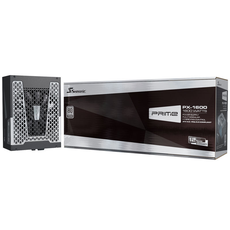 Seasonic Prime PX-1600, 80 PLUS Platinum power supply, modular, ATX 3.0, PCIe 5.0 - 1600 Watt