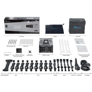 Seasonic Prime TX-1300, 80 PLUS Titanium power supply, modular, ATX 3.0, PCIe 5.0 - 1300 Watt