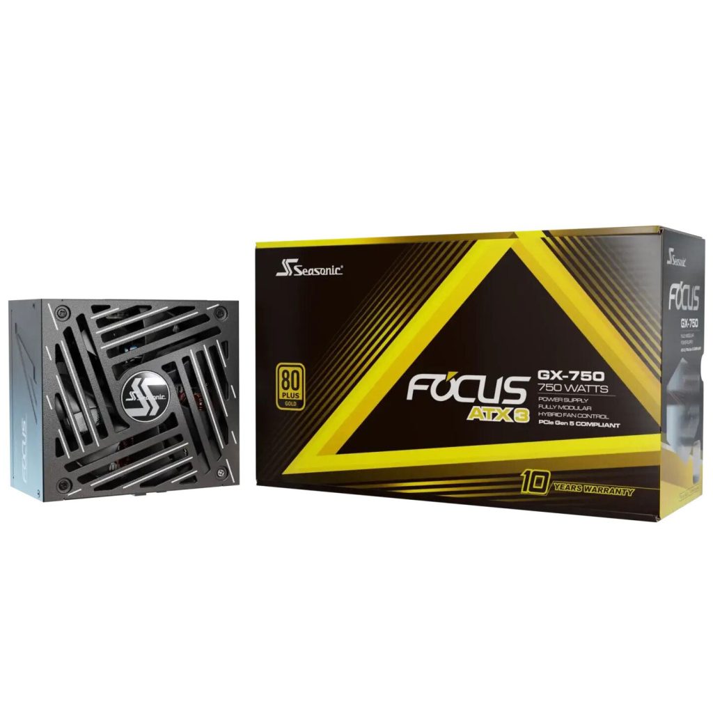 Seasonic Focus GX 80 PLUS Gold power supply, modular - 750 watts, black