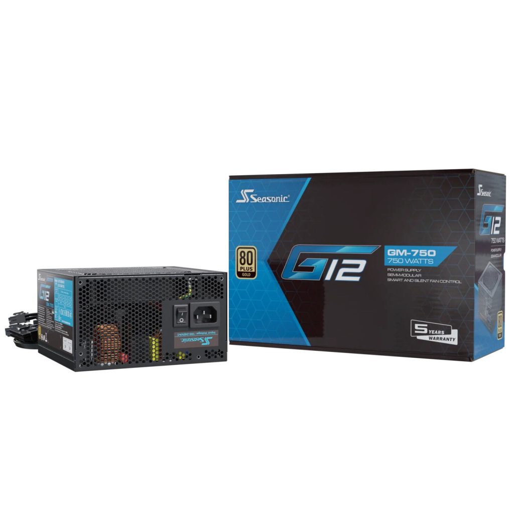 Seasonic G12 GM 80 PLUS Gold power supply, semi-modular - 750 watts, black : image 7