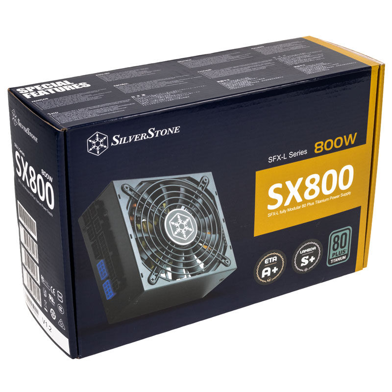 Silverstone SST-SX800-LTI v1.2 80 PLUS Titanium, modular - 800 Watt