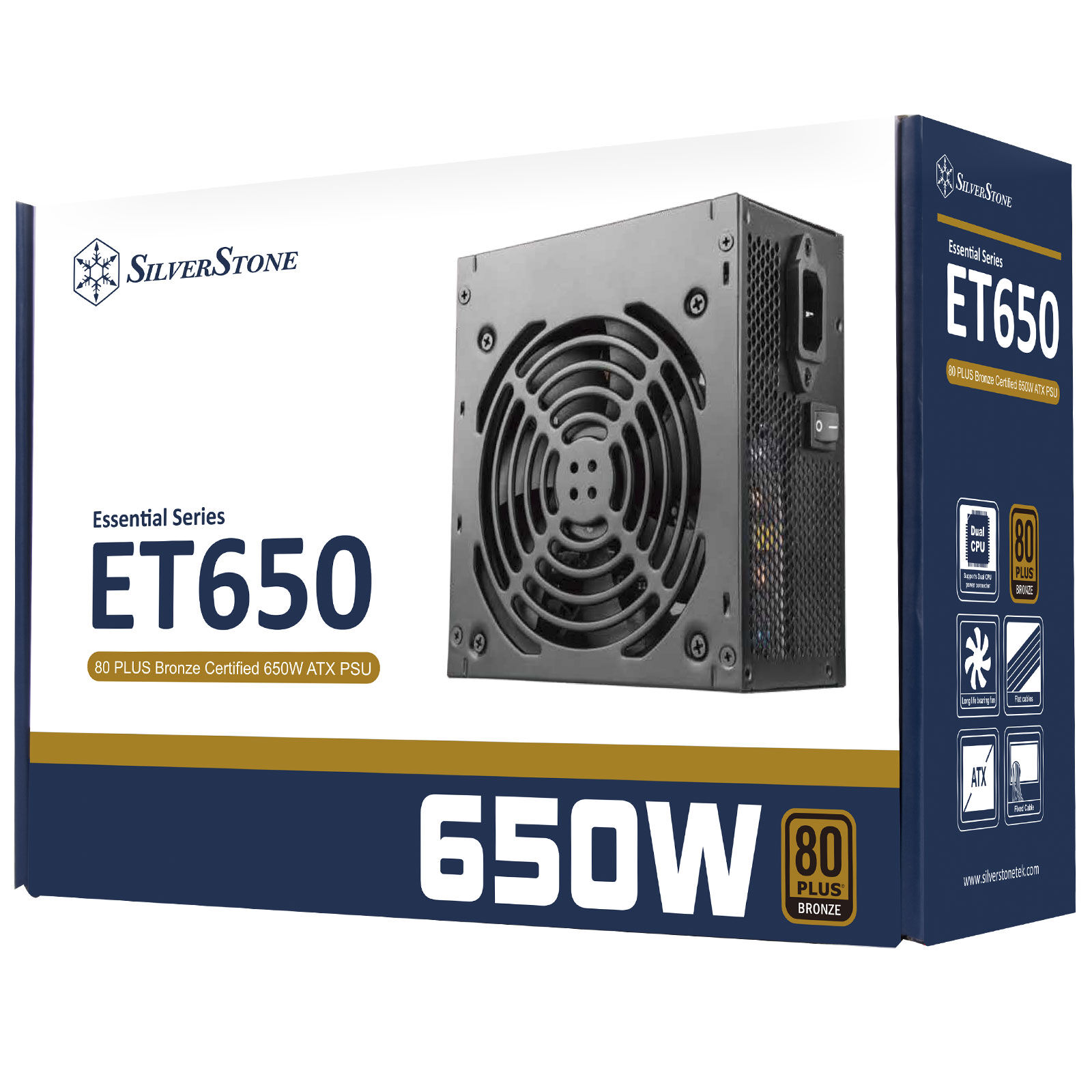 SilverStone SST-ET650-B v1.4 Strider Essential Series 80 PLUS Bronze - 650 Watt