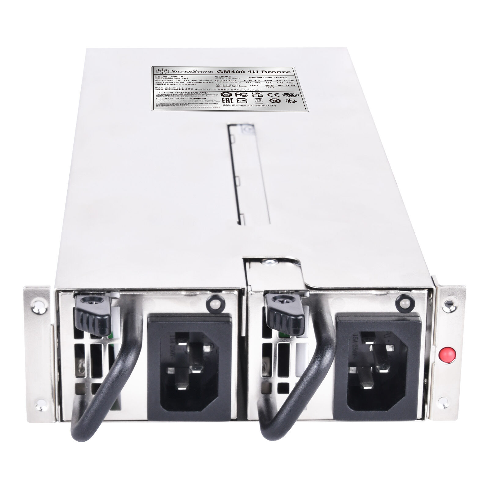 SilverStone SST-GM400-1UB Gemini Series redundant server power supply - 2x 400 watts
