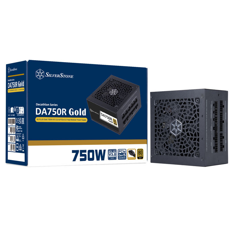 SilverStone SST-DA750R-GMA 80 PLUS Gold, modular, ATX 3.0 - 750 watts