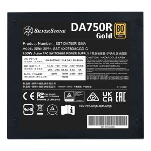 SilverStone SST-DA750R-GMA 80 PLUS Gold, modular, ATX 3.0 - 750 watts