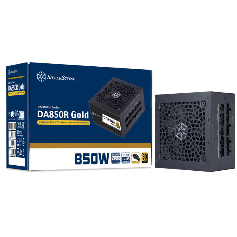 SilverStone SST-DA850R-GMA 80 PLUS Gold, modular, ATX 3.0 - 850 watts
